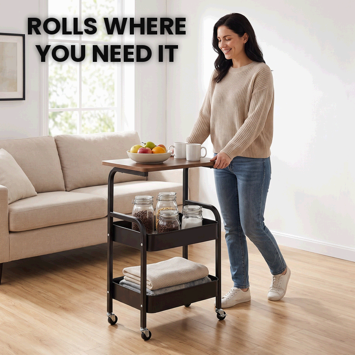 3-Tier Rolling Cart