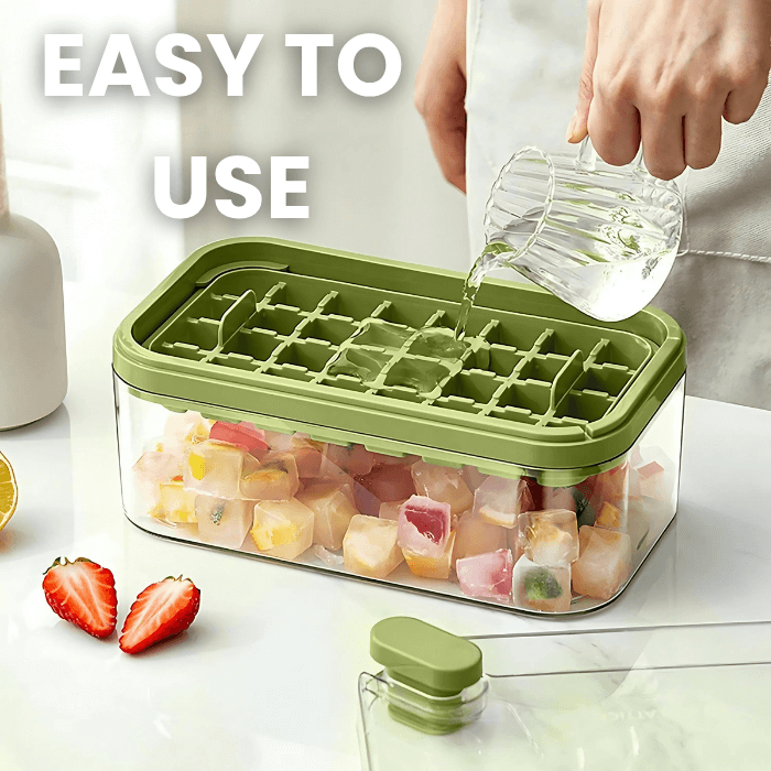 Smart Ice Cube Maker | 64 Cubes + Scoop