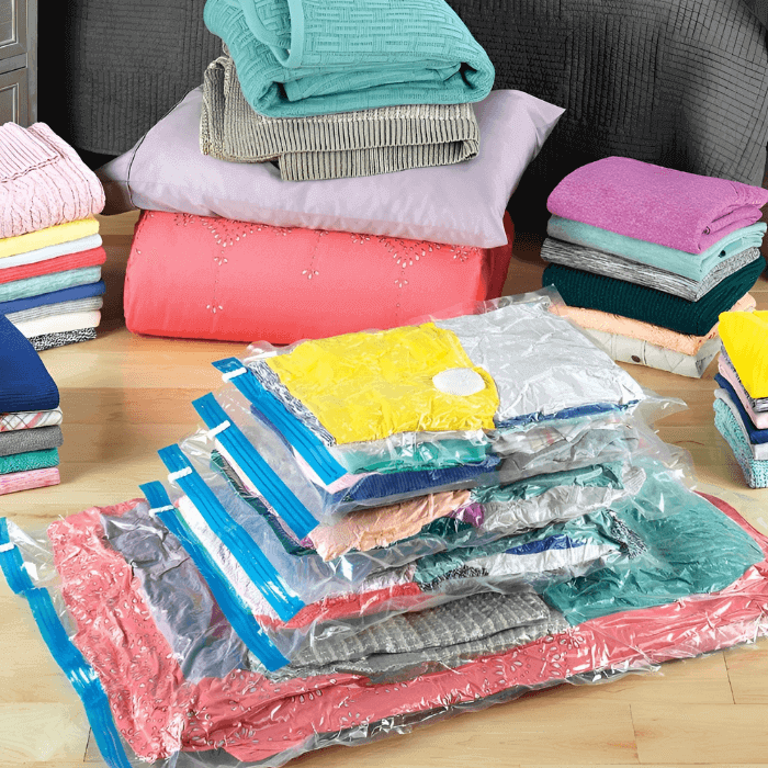 4 Large Reusable Vacuum Bags