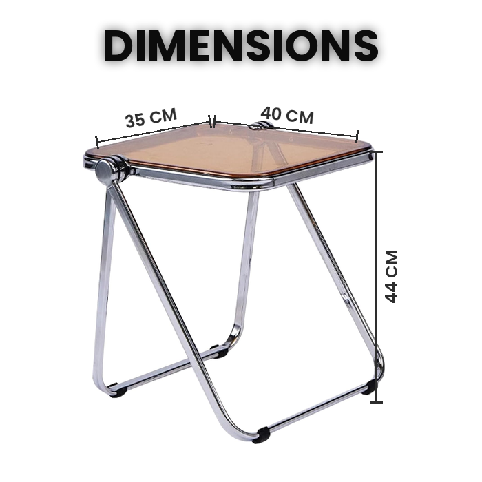 Acrylic Folding Side Table