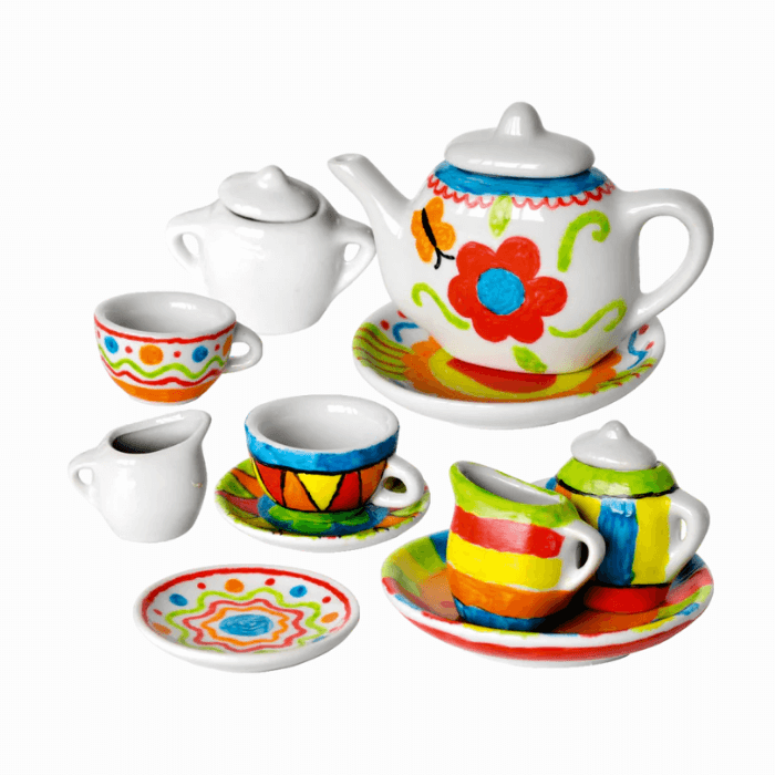 Tea Set Painting | Tiny Ceramics
