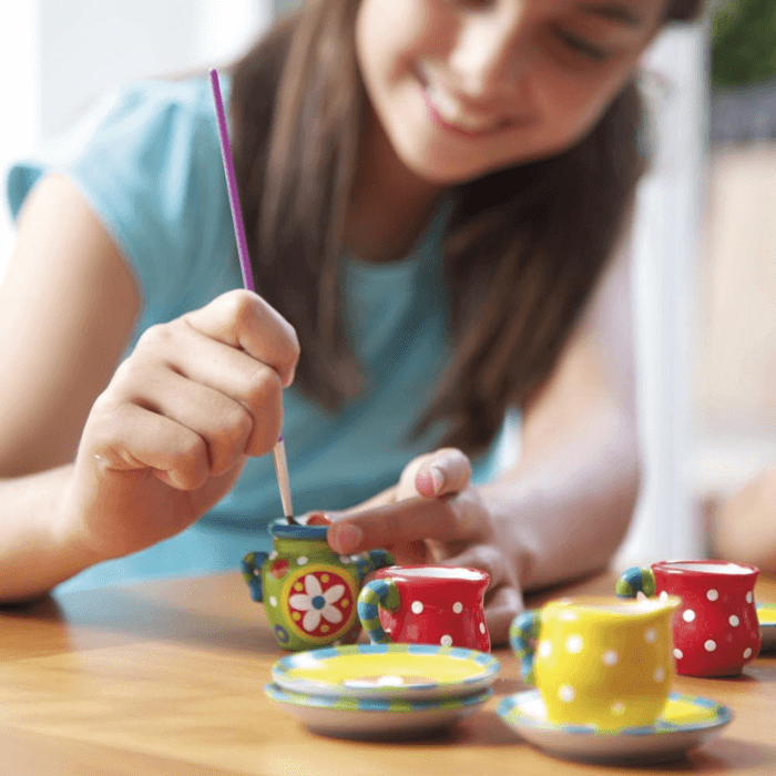 Tea Set Painting | Tiny Ceramics