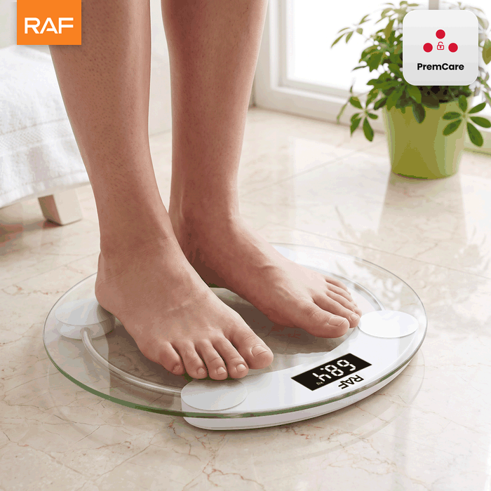 RAF Glass Bathroom Scale