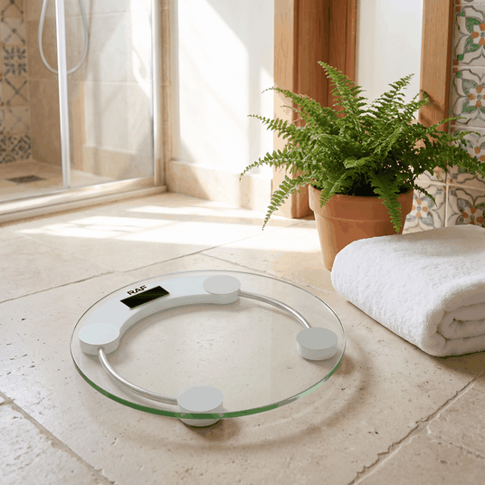 RAF Glass Bathroom Scale