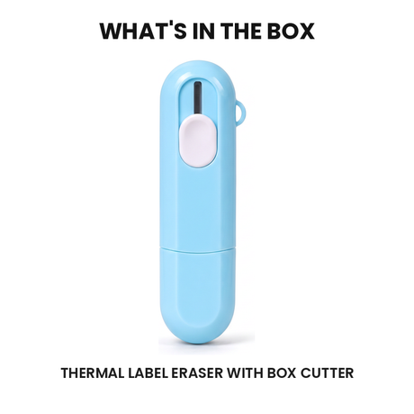 2-in-1 Label Eraser & Box Cutter