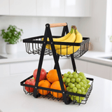 2-Tier Metal Fruit Basket