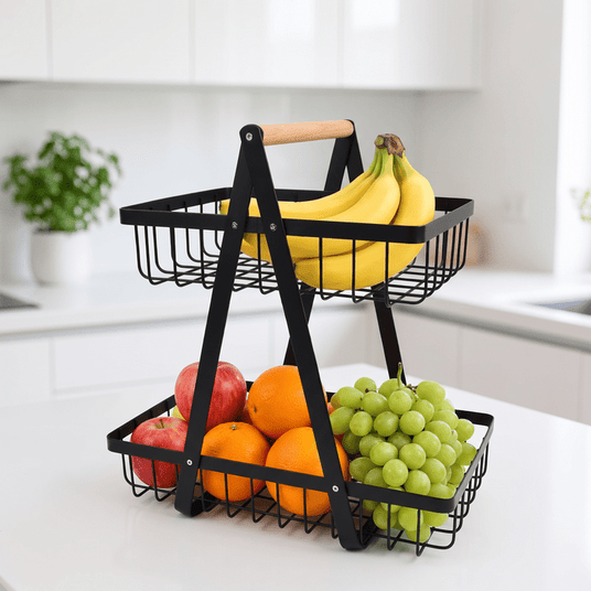 2-Tier Metal Fruit Basket