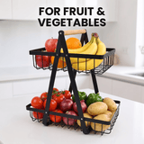 2-Tier Metal Fruit Basket