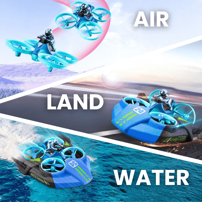 3-in-1 RC Racer | Air, Land & Water