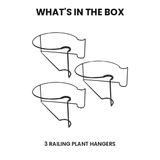 3-Pack Railing Plant Clips