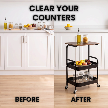 3-Tier Rolling Cart
