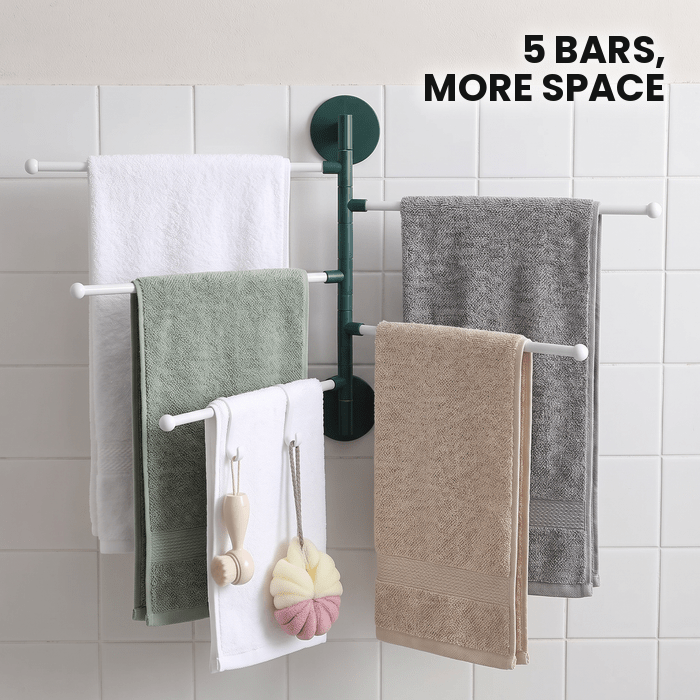 5-Bar Swivel Towel Rack
