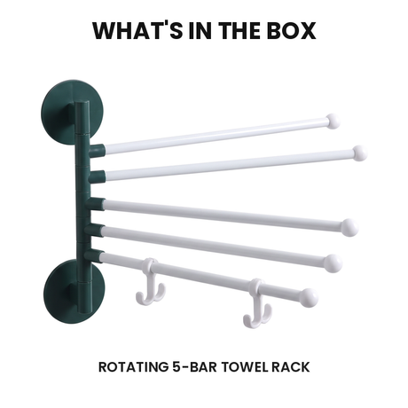 5-Bar Swivel Towel Rack