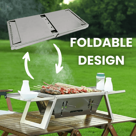 Foldable BBQ Grill | Indoor & Outdoor