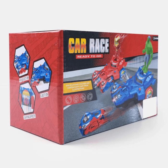 Marvel Car Race Toy | Musical & Colorful