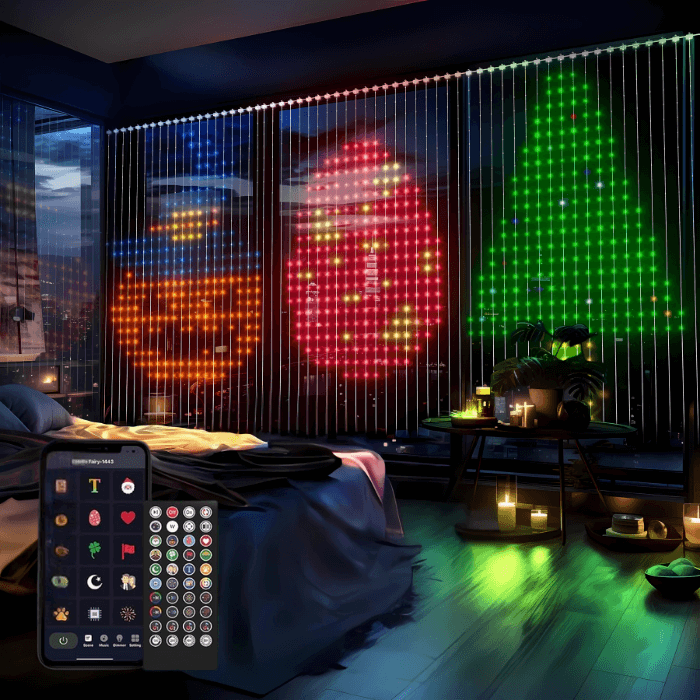 Smart Curtain Lights | Dynamic & Customizable Glow