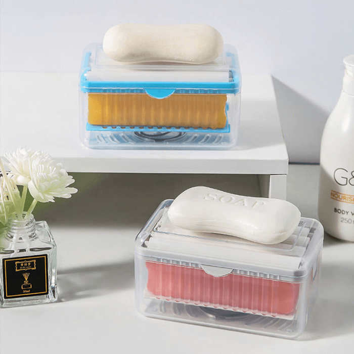 Soap-Bar Box Dispenser | Non-Slip & Fast-Foam