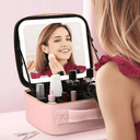 Make Up Bag Organizer | Portable with LED Mirror