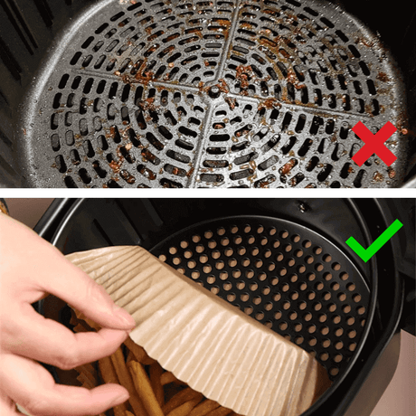 Air Fryer Paper Liners | Waterproof & Non-Stick (50 Pieces)