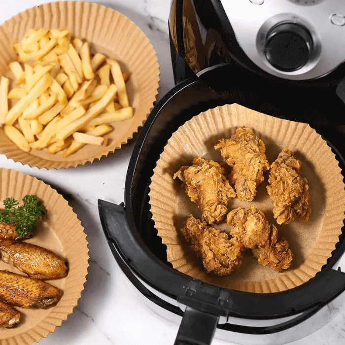 Air Fryer Paper Liners | Waterproof & Non-Stick (50 Pieces)