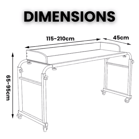 Over-bed Wide Table | Adjustable
