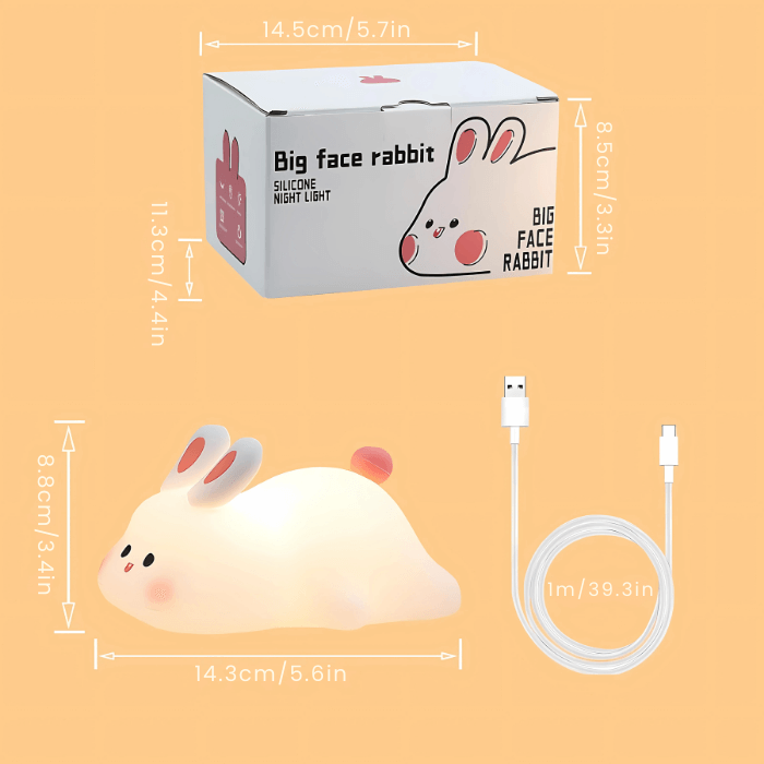 Rabbit Night Light | Adorable & Soothing Glow