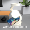 Rotating Moon Lamp | Wireless Charging & Elegant Design