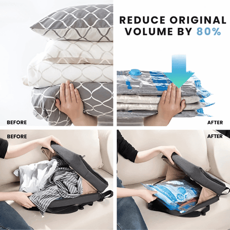 4 Large Reusable Vacuum Bags