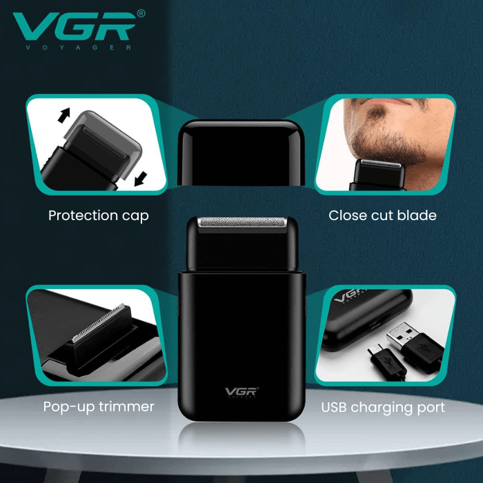 VGR® Electric Razor | Small & Portable