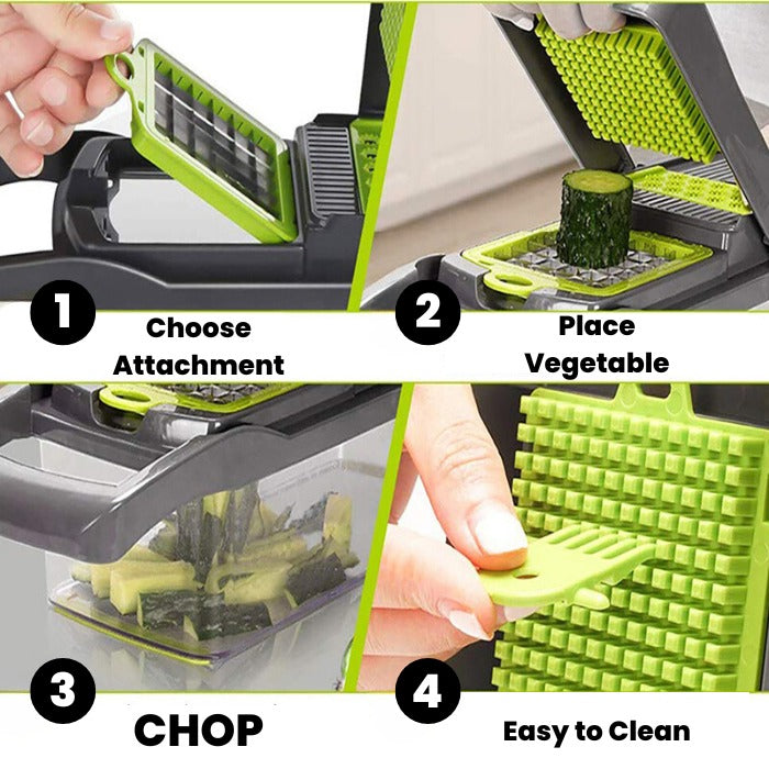 Vegetable Chopper Dicer Cutter | 14-in-1