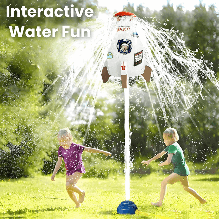 Rocket Water Sprinkler | Fun & Cooling Play + 3 Meter Hose