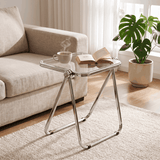 Acrylic Folding Side Table in transparent