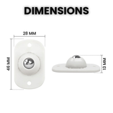 Stick-On Caster Wheels