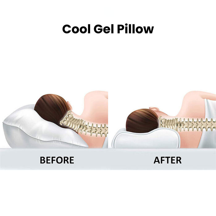 Gel-Padded Pillow | Cooling & Relief