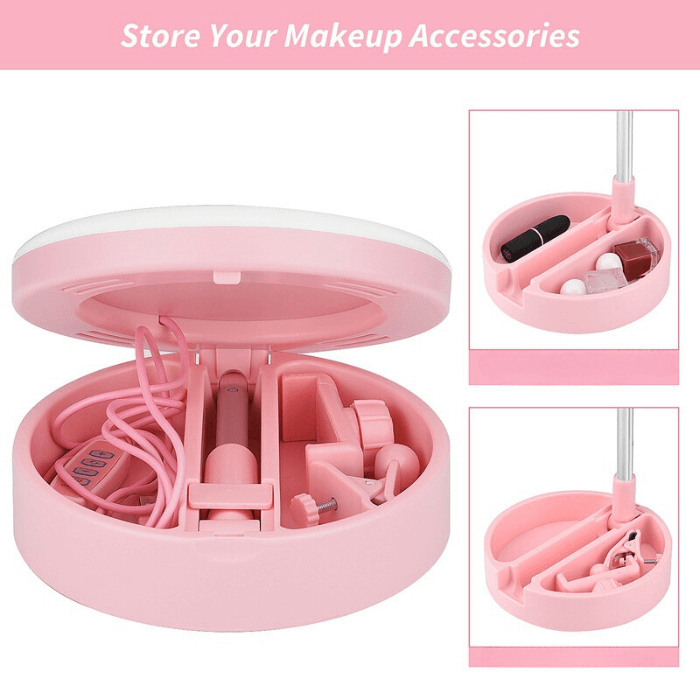 Makeup Mirror Phone Stand