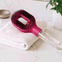 Mist Spray Hair Brush in pink