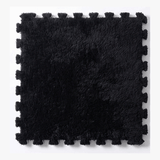 Plush Foam Floor Tiles in black