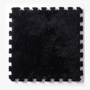 Plush Foam Floor Tiles in black