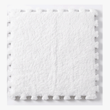 Plush Foam Floor Tiles in white