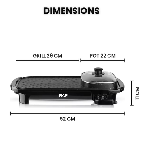 RAF 2-in-1 Electric Grill