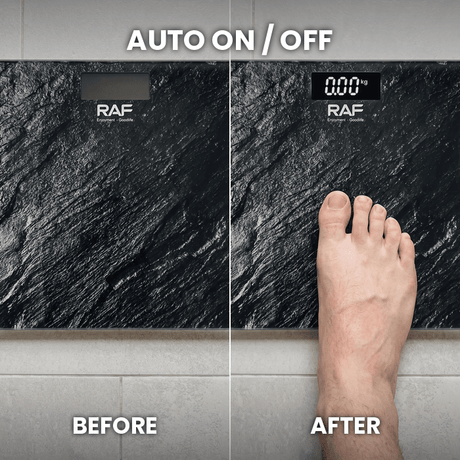 RAF Glass Bathroom Scale