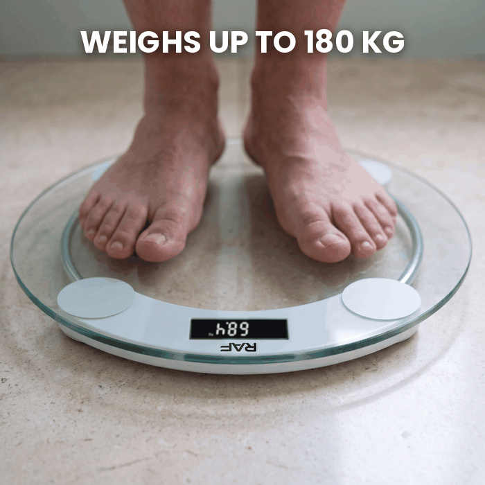 RAF Glass Bathroom Scale