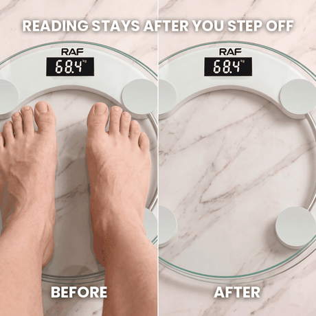 RAF Glass Bathroom Scale