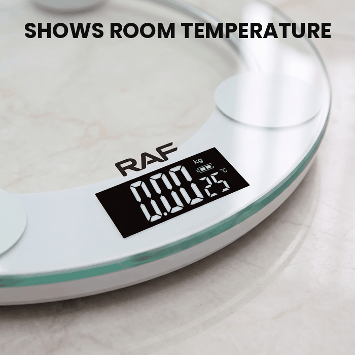 RAF Glass Bathroom Scale