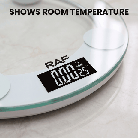 RAF Glass Bathroom Scale