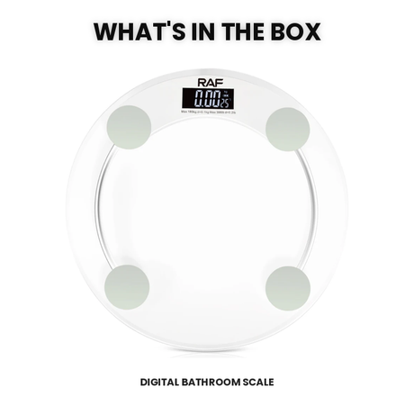 RAF Glass Bathroom Scale