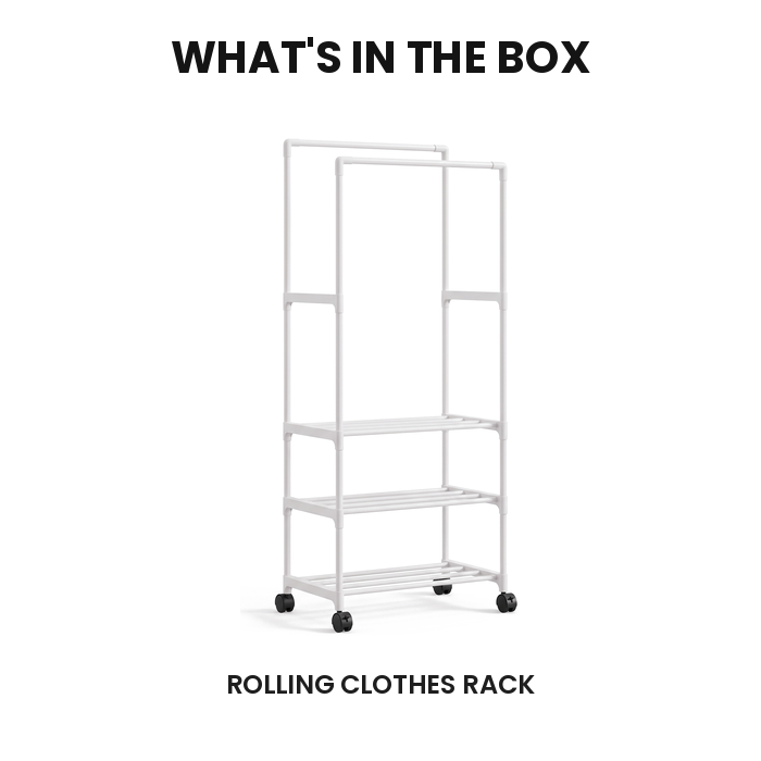 Rolling Clothes Rack