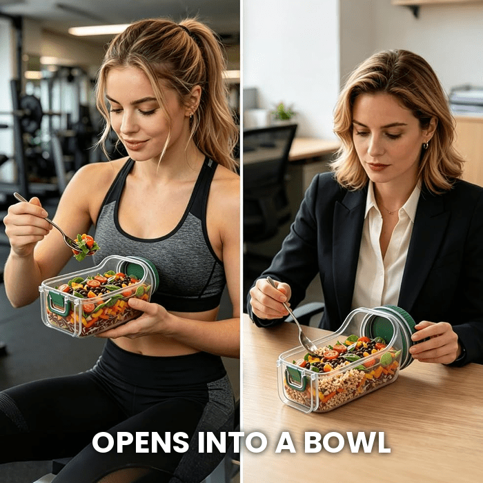 Side-Opening Salad Jar