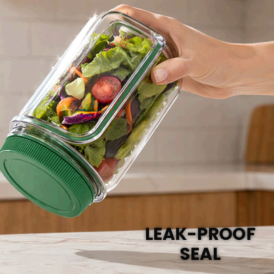 Side-Opening Salad Jar