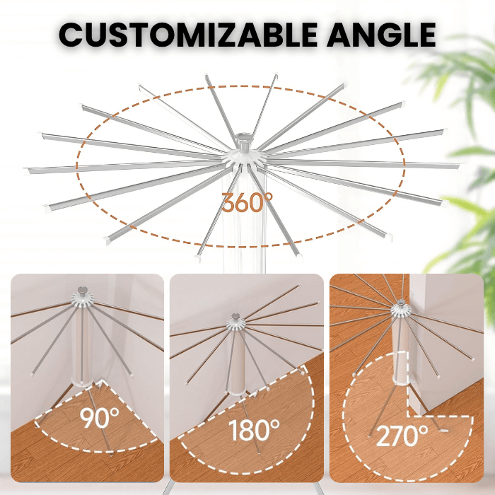 360° Octopus Clothes Rack | Compact & Foldable